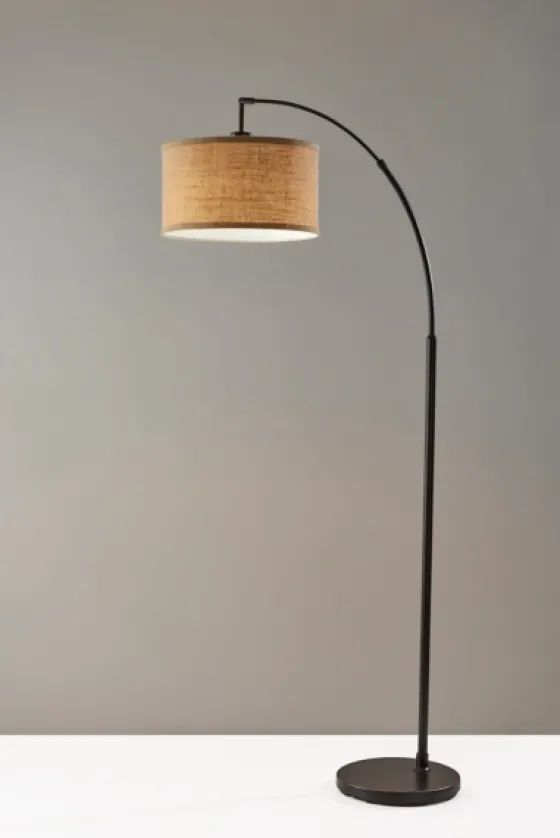 Burlap Arc Floor Lamp-Kirkland's Home Store