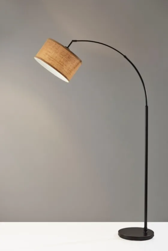 Burlap Arc Floor Lamp-Kirkland's Home Store