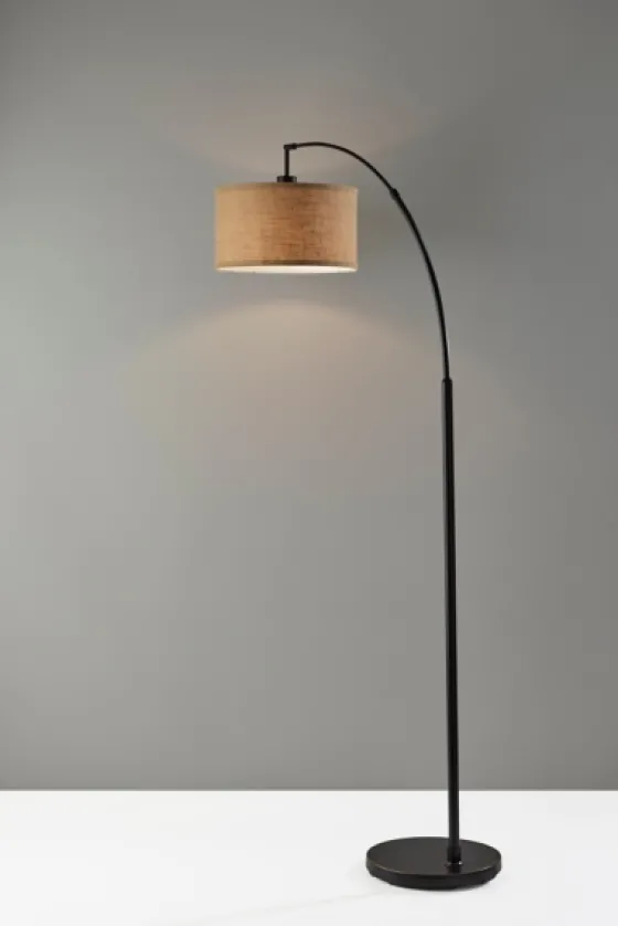Burlap Arc Floor Lamp-Kirkland's Home Store