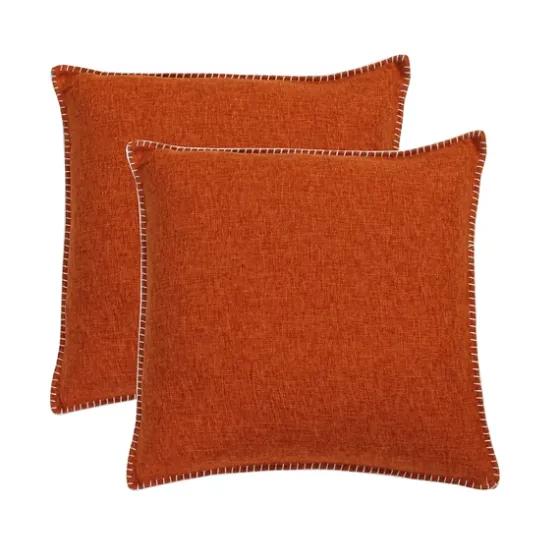 Burnt Chunky Weave Pillows, Set Of 2-Kirkland's Home Cheap