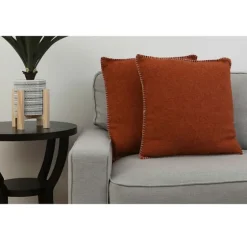 Burnt Chunky Weave Pillows, Set Of 2-Kirkland's Home Cheap