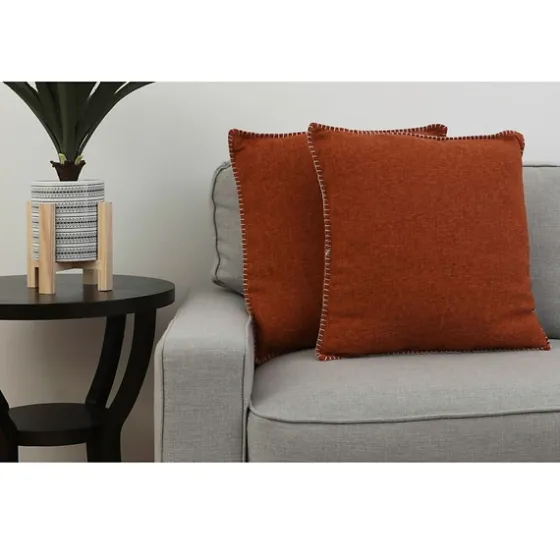 Burnt Chunky Weave Pillows, Set Of 2-Kirkland's Home Cheap
