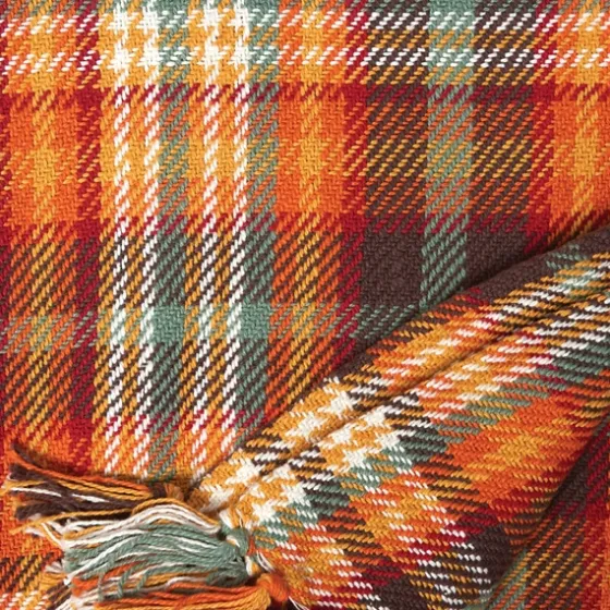 Burnt Harvest Plaid Throw-Kirkland's Home Cheap