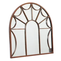 Burnt Iron Metal Curve Overlay Arched Mirror-Kirkland's Home Sale