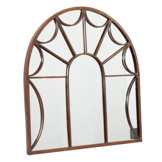 Burnt Iron Metal Curve Overlay Arched Mirror-Kirkland's Home Sale