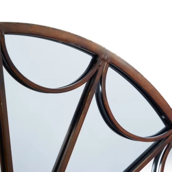 Burnt Iron Metal Curve Overlay Arched Mirror-Kirkland's Home Sale