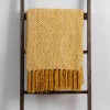 Butter Diamond Chenille Throw-Kirkland's Home Outlet