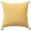 Buttercup Chevron Organic Cotton Throw Pillow-Kirkland's Home Shop