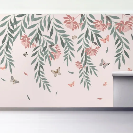 Butterfly Garden Peel And Stick Wall Mural-Kirkland's Home Outlet