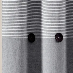 Button And Stripe Shower Curtain-Kirkland's Home Cheap