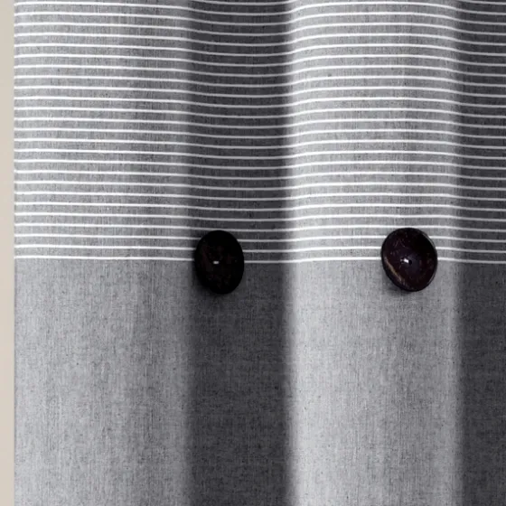 Button And Stripe Shower Curtain-Kirkland's Home Cheap