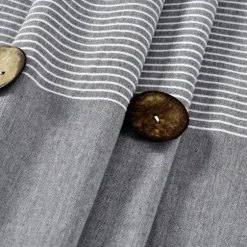 Button And Stripe Shower Curtain-Kirkland's Home Cheap