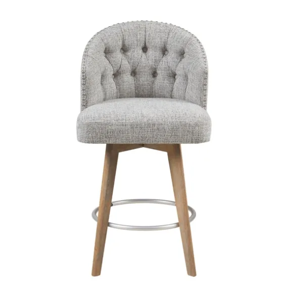 Button Tufted Back Swivel Counter Stool-Kirkland's Home Clearance