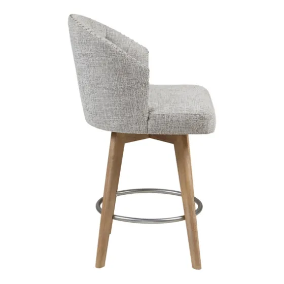 Button Tufted Back Swivel Counter Stool-Kirkland's Home Clearance
