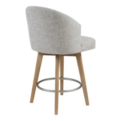 Button Tufted Back Swivel Counter Stool-Kirkland's Home Clearance