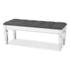 Button Tufted Bench With Mirrored Base-Kirkland's Home Store