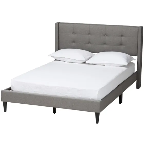 Button Tufted Headboard Full Platform Bed-Kirkland's Home Store