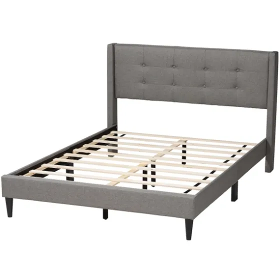 Button Tufted Headboard Full Platform Bed-Kirkland's Home Store