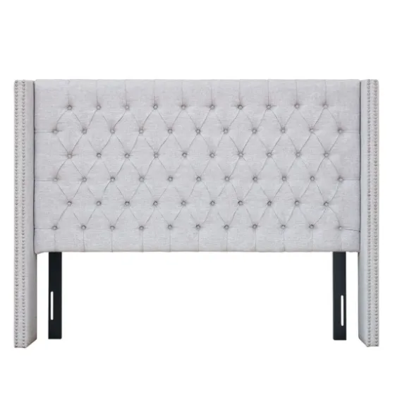 Button Tufted Nailhead Trim Queen Headboard-Kirkland's Home Clearance