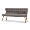 Button Tufted Splayed Settee-Kirkland's Home Best