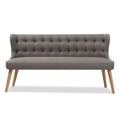 Button Tufted Splayed Settee-Kirkland's Home Best