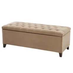 Button Tufted Storage Bench-Kirkland's Home Best