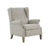 Button Tufted Upholstered Push Back Recliner-Kirkland's Home Flash Sale