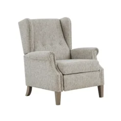 Button Tufted Upholstered Push Back Recliner-Kirkland's Home Flash Sale