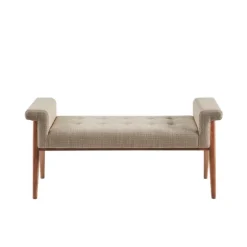 Button Tufted Wood Bench-Kirkland's Home Best