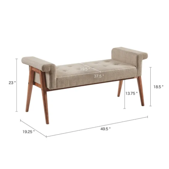 Button Tufted Wood Bench-Kirkland's Home Best