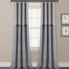 Buttons And Stripes Curtain Panel Set, 84 In.-Kirkland's Home Clearance