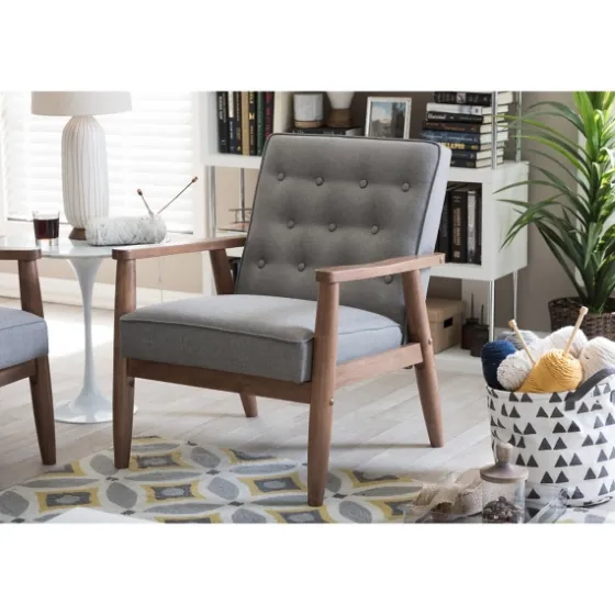 Button-Tufted Sawyer Accent Chair-Kirkland's Home Cheap