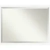 Cabinet White Narrow Frame Beveled Mirror-Kirkland's Home Sale
