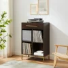 Cadence Gold Record Storage Bookcase With Speaker-Kirkland's Home Clearance