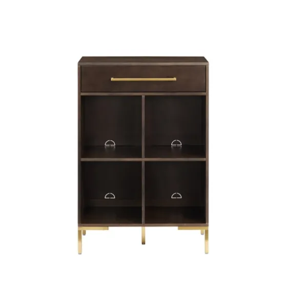 Cadence Gold Record Storage Bookcase-Kirkland's Home Discount
