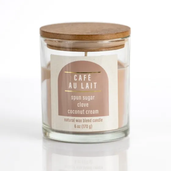 Cafe Au Lait Jar Candle-Kirkland's Home Clearance