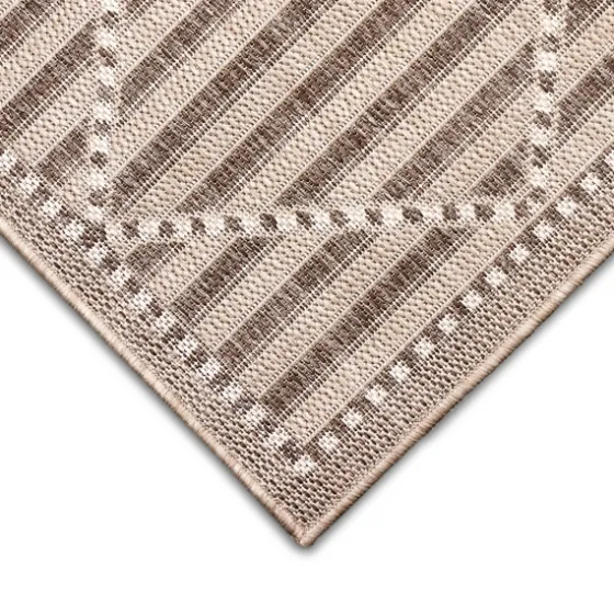 Cafe Geo Lattice Outdoor Area Rug, 4X7-Kirkland's Home Shop