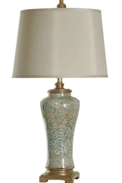 Caledonia Blue And Gold Finish Table Lamp-Kirkland's Home Outlet