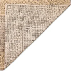 Camel Leopard Border Outdoor Area Rug, 6X9-Kirkland's Home Shop