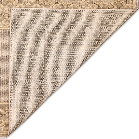 Camel Leopard Border Outdoor Area Rug, 6X9-Kirkland's Home Shop