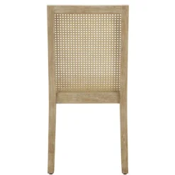 Cane Back Upholstered Wood Dining Chairs, Set Of 2-Kirkland's Home Clearance