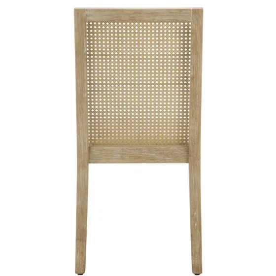 Cane Back Upholstered Wood Dining Chairs, Set Of 2-Kirkland's Home Clearance