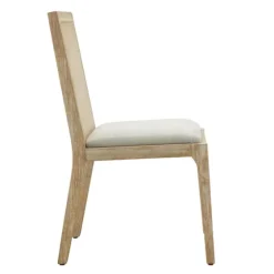Cane Back Upholstered Wood Dining Chairs, Set Of 2-Kirkland's Home Clearance