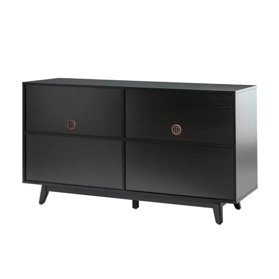 Cane Wood Storage Media Cabinet-Kirkland's Home Best