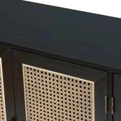 Cane Wood Storage Media Cabinet-Kirkland's Home Best