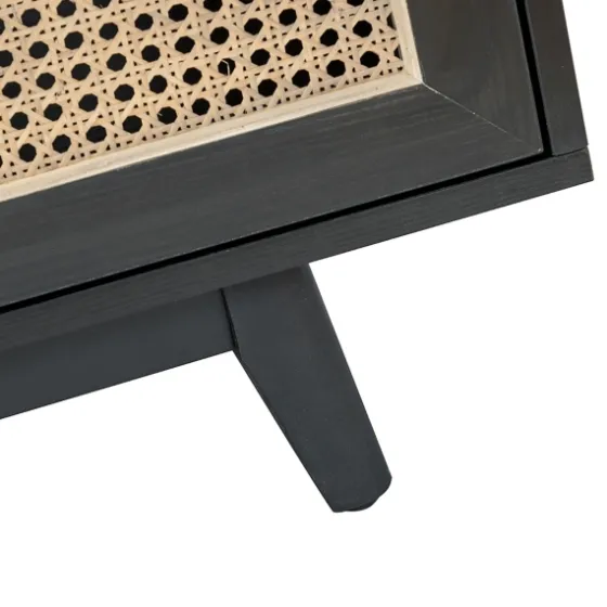 Cane Wood Storage Media Cabinet-Kirkland's Home Best