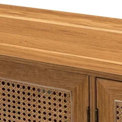 Cane Wood Storage Media Cabinet-Kirkland's Home Cheap