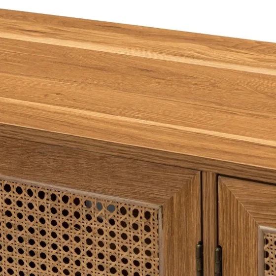 Cane Wood Storage Media Cabinet-Kirkland's Home Cheap