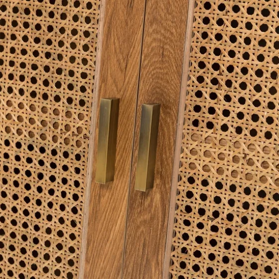 Cane Wood Storage Media Cabinet-Kirkland's Home Cheap