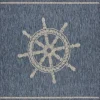 Captiva Nautical Helm Outdoor Area Rug, 5X7-Kirkland's Home Sale